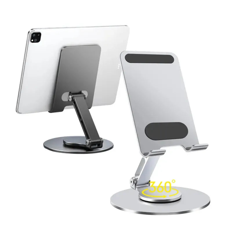 Ergonomic Folding Cell Phone Stand Fully Adjustable Foldable Desktop 360 Rotation Phone Holder Stand