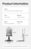 Ergonomic Folding Cell Phone Stand Fully Adjustable Foldable Desktop 360 Rotation Phone Holder Stand