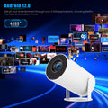 New Upgrade HY300 Pro Smart Android 12 WIFI Wireless Mirror Screen Mini Projector 4K Home Cinema Video Game Outdoor Projectors
